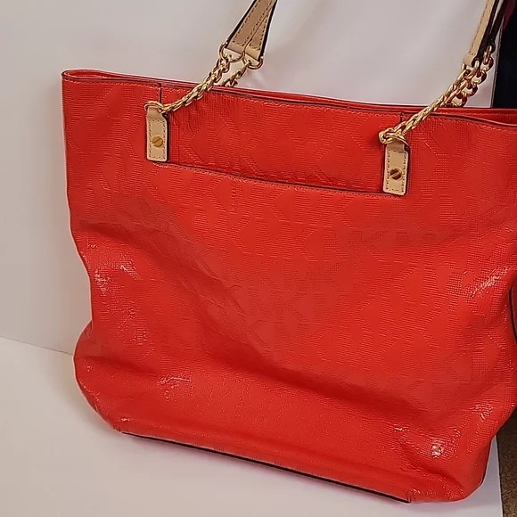 Red/orange Michael Kors shoulder bag - Picture 4 of 14